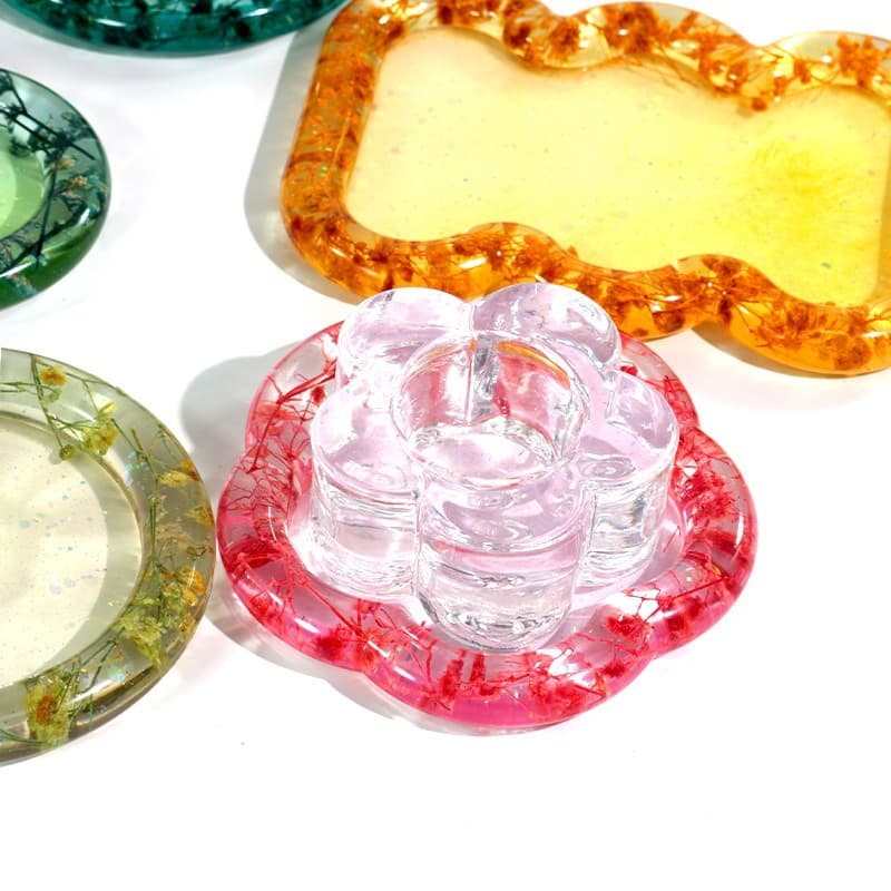 DIY Crystal Epoxy Mold 6 Styles Cloud Love Storage Tray Silicone Mold Cross-Border Exclusive