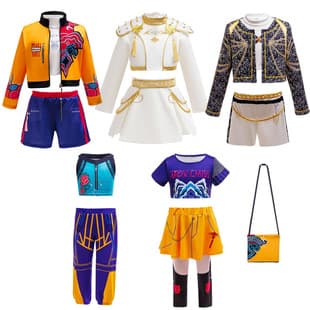 2026 New Demon Hunter Girls Cross-border COS Costume Set for Girls - Lumi, Zoe, Mila Demon Hunter