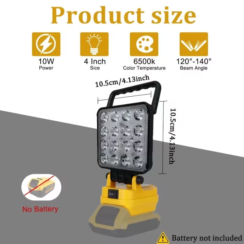 Cross-border new lithium electric wrench lighting with usb lithium battery work light car maintenance light led light