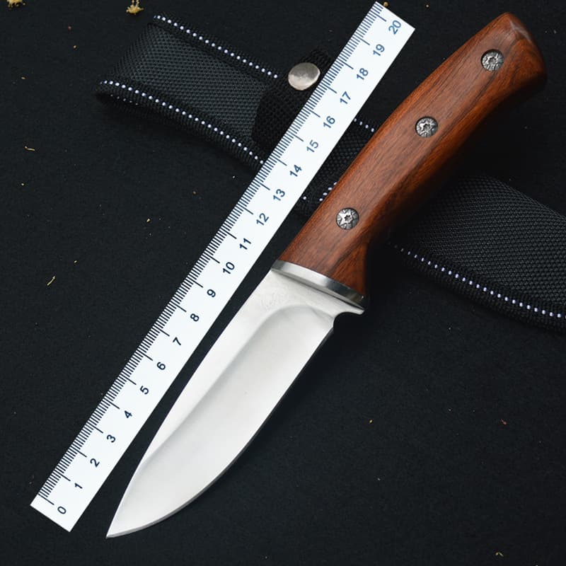 Factory Stock Outdoor Knife Camping Knife Survival Knife Fixed Blade Self-Defense Pocket Knife Handle Meat Knife