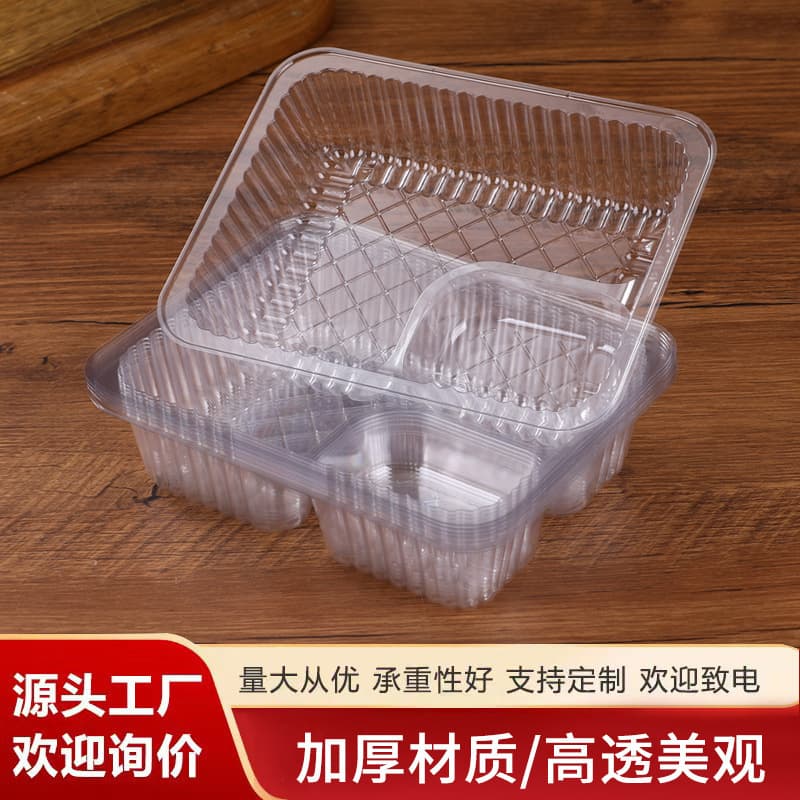 High-clarity potato chip tray, thickened plastic holder, disposable PET transparent snack packaging inner tray