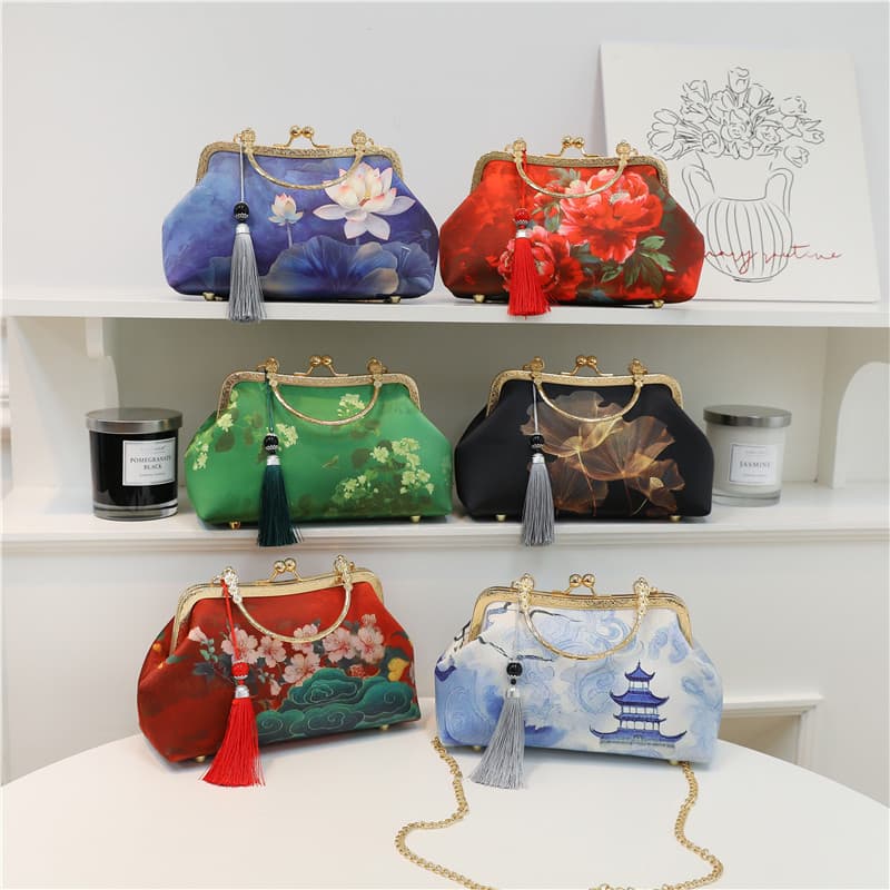 Women's Handbag Clutch Qipao Bag Chinese Style Crossbody Evening Bag Wristlet