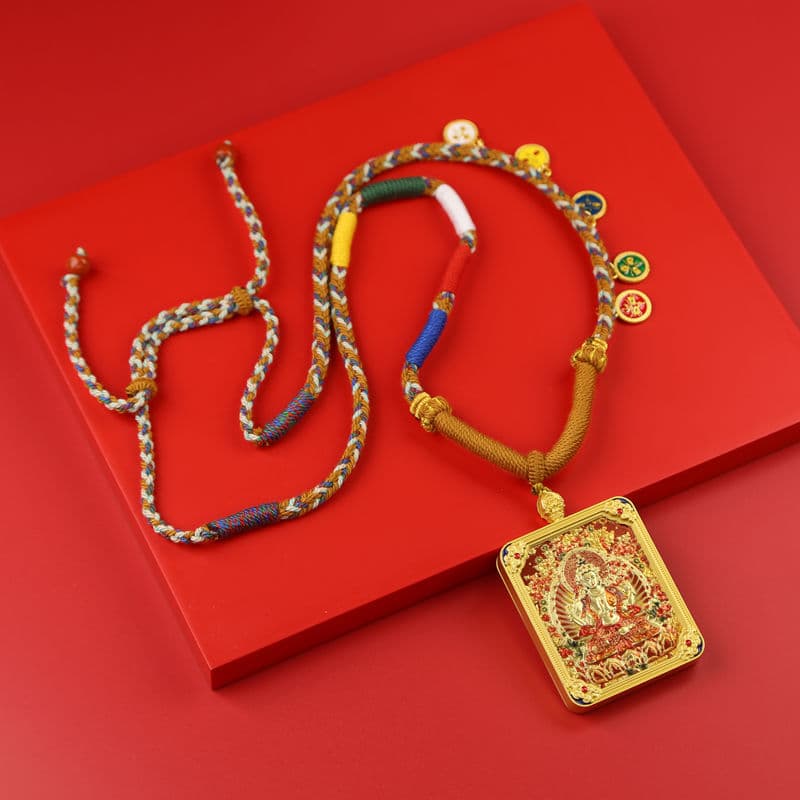 New recommendation: Dragon Five Lords double-sided three-dimensional Thangka, eight great guardian deities, Zhakilamu necklace, gold-ingesting amulet Tibetan style.