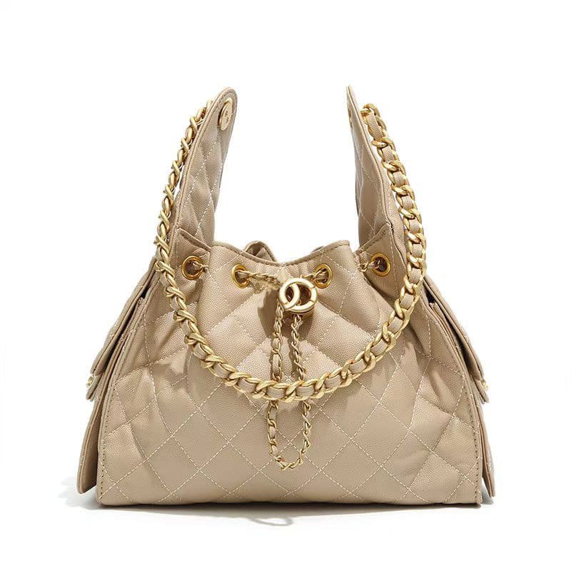 Xiaoxiang Lingge Tote Bag Women's 2025 New Light Luxury Niche High-End Chain Shoulder Crossbody Bag Summer