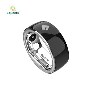Equantu Smart Ring Counter QB708 Gel Resin Bluetooth Ring Alarm Clock Compass Finger Ring