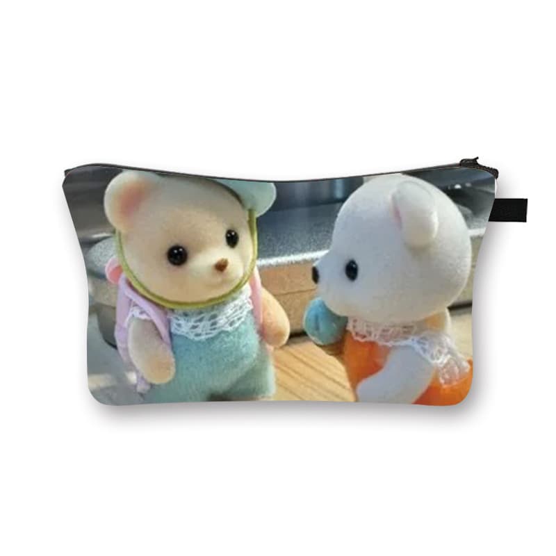 New Sylvanian Families Cosmetic Bag Student High-End Portable Storage Bag Children's Fashion Large Capacity Toiletry Bag Hot