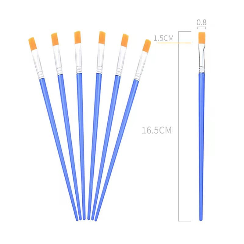Flat-tipped paintbrush, nylon bristle brush, DIY graffiti brush, glue brush, cleaning brush