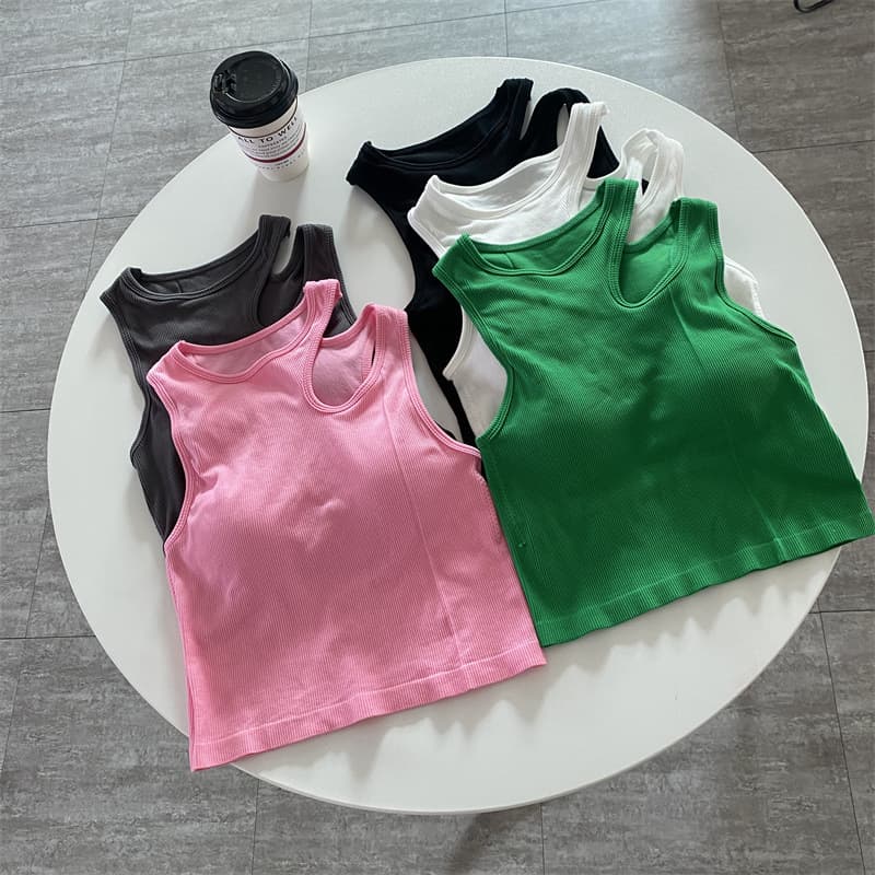 Sexy Off-Shoulder Camisole Top for Women Summer Design Sense Niche Hollow Lace-Up Short Backless Halter Top