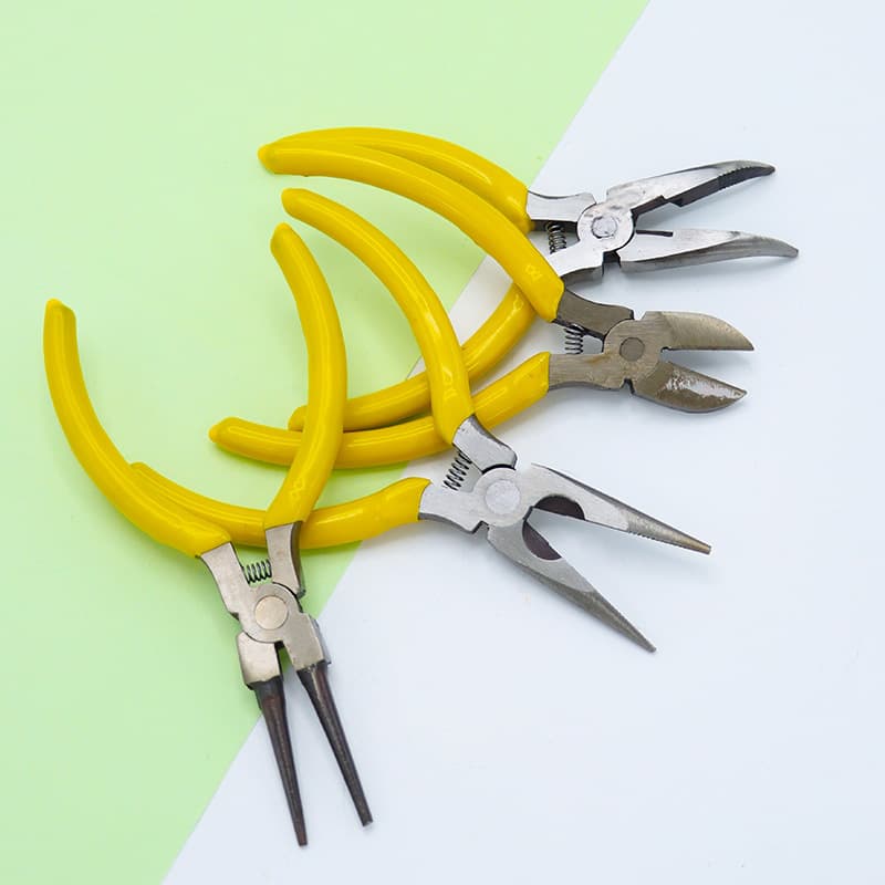 DIY Beading and Jewelry Making Pliers - Multi-functional Flat-nose Pliers, Round-nose Pliers, Small Pliers, 5-inch Mini Pliers, Needle-nose Pliers