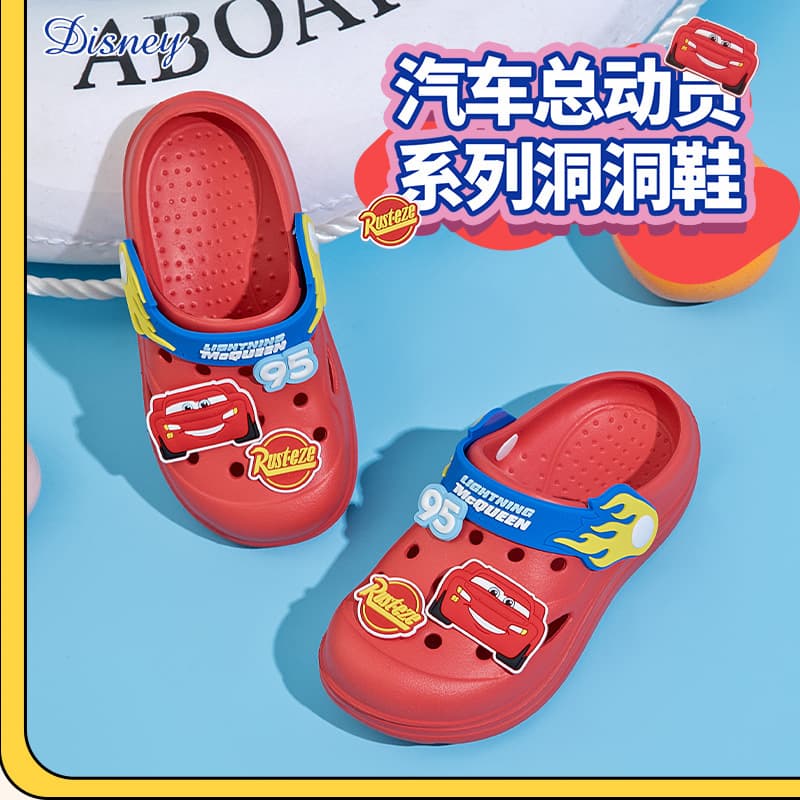 Disney children's slippers, sizes 2-8, baby shoes, garden clogs, boys' home wear, kids' sandals, outdoor beach shoes