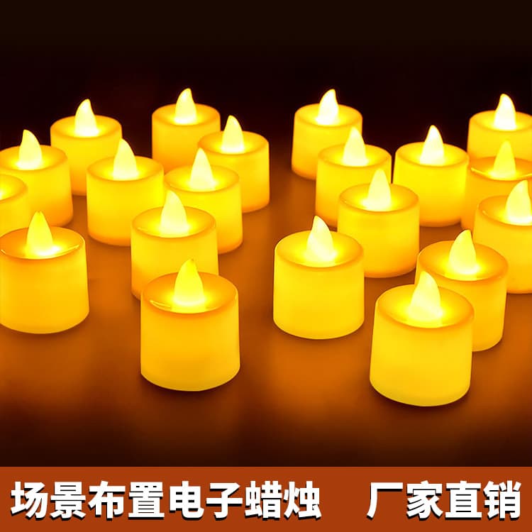 Happy Birthday Party Decoration Supplies Props Electronic Candles Pathway for Proposal Confession Romantic Shaped Candles