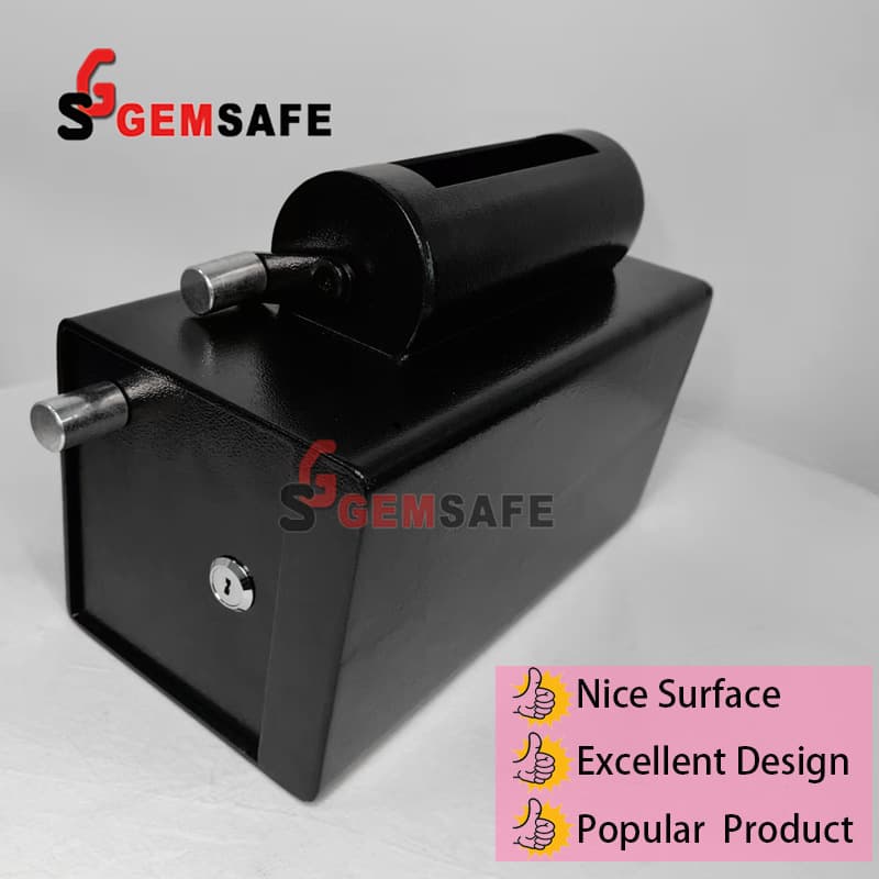 2025 Factory Production caja fuerte Rotor Black Coin Spinning Raffle Machine Drum Safe