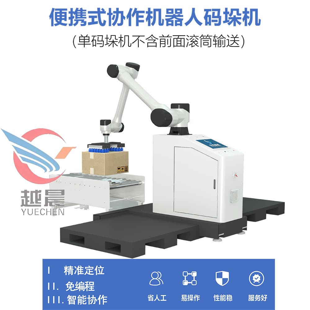 Fully Automatic Collaborative Palletizing Robot, Industrial Robotic Arm Stacker for Carton Handling and Sorting
