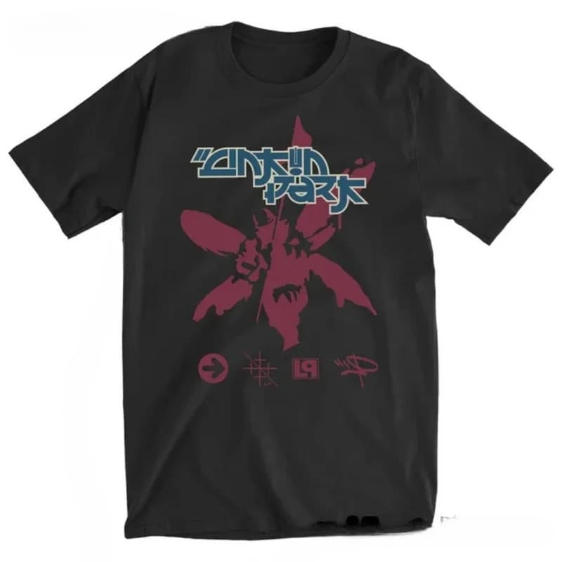 Cross-border EU Size Streetwear New Men's Linkin Park Cotton Rock Band T-Shirt
