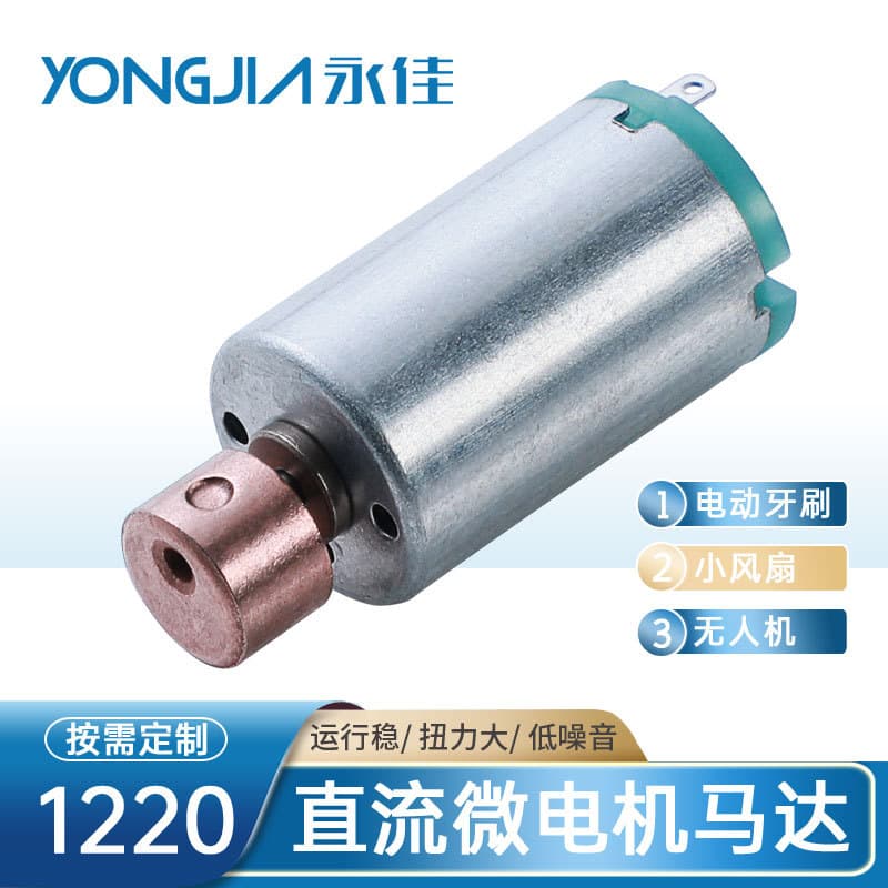 Factory Direct Sales 1220 Micro Motor for Electric Toothbrush, Massager, Mini Fan, Gold Stick