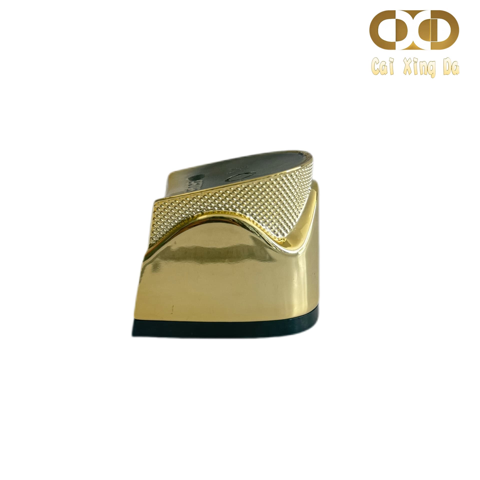 Caixingda shoe material heel 950268 new light luxury design niche high-end 3D irregular electroplated high heel