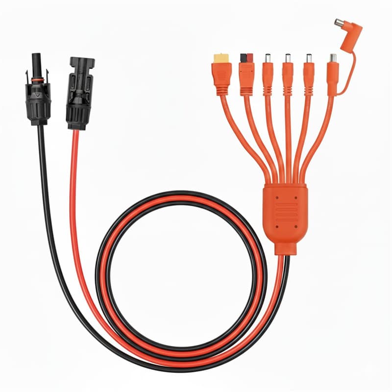 Wholesale 7-in-1 Solar Panel Connector Kit, Universal MC4 Cable to DC 8mm XT