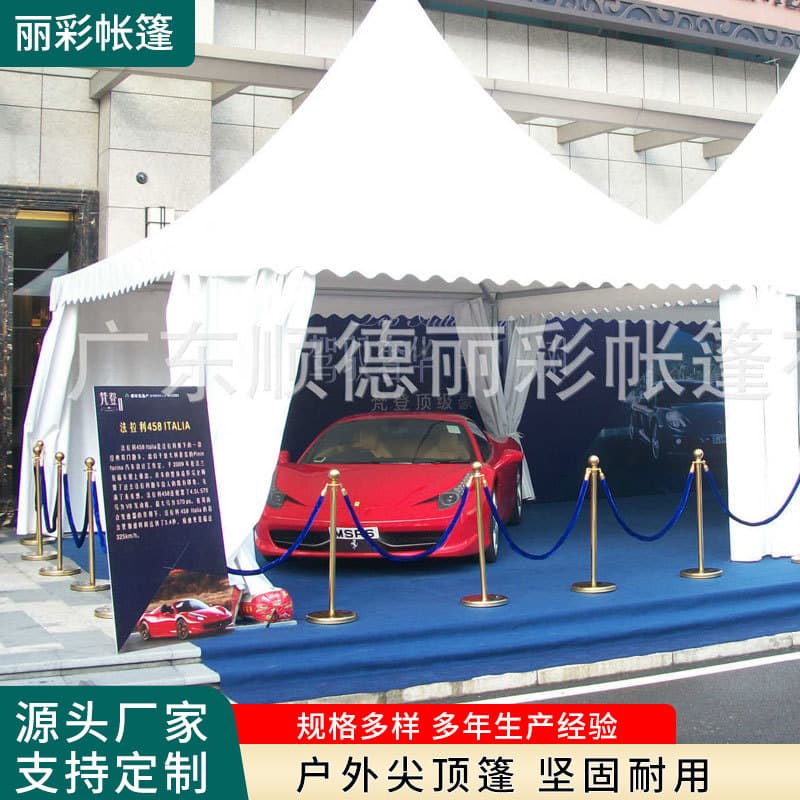 Factory Direct Assembly Tent with Thickened PVC Coating, Windproof and Rainstorm Resistant, Sturdy and Easy to Set Up Outdoor Peak Tent