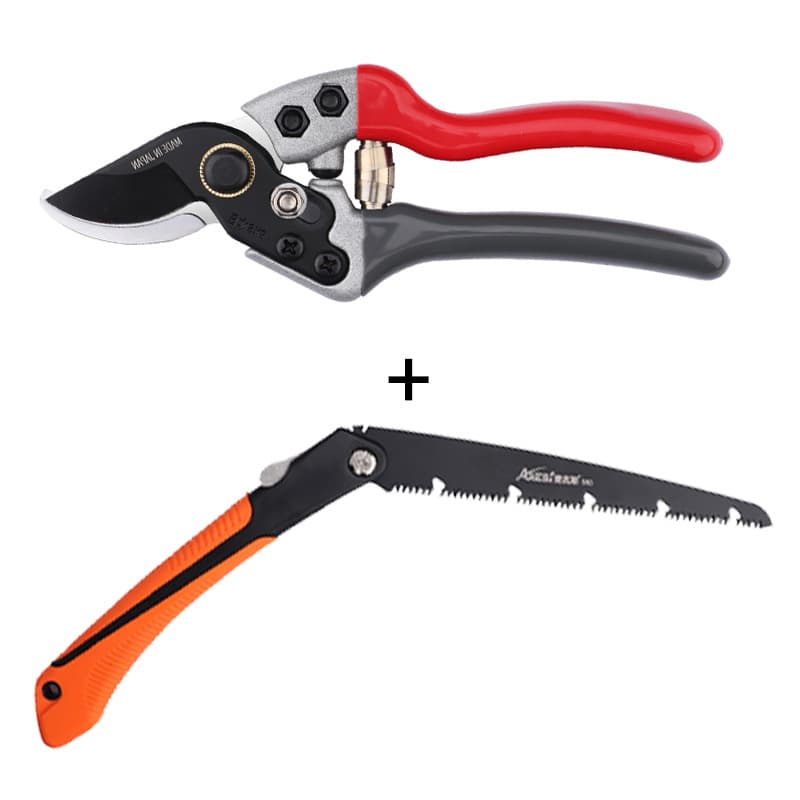 SK5 Stainless Steel Pruning Shears, Branch Scissors, Heavy-Duty Garden Clippers for Home Gardening, Tree Trimming, and Fruit Picking