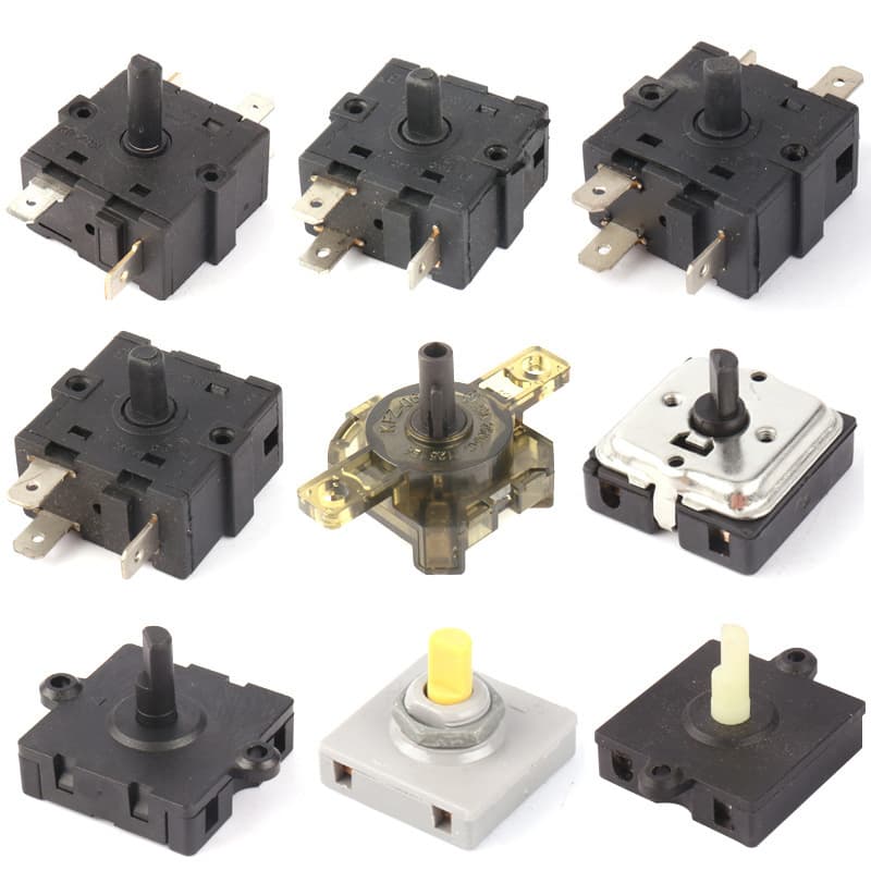 Rotary Switch High Current Square Type Juicer Blender Multi-Gear Switch Rotary Switch