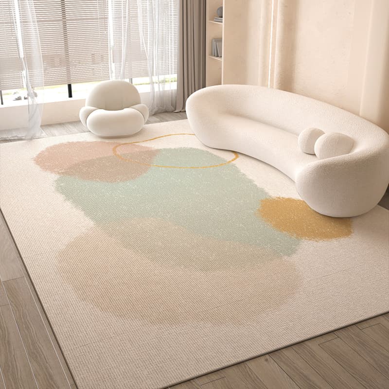 Cream-style rug for living room, luxury high-end sofa mat, French-style thickened bedside rug, non-slip carpet