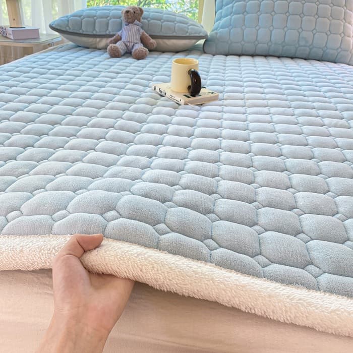 Class A Maternity-Grade Milk Fleece Mattress, Foldable, Washable, Anti-Static, for Student Dorms, Single/Double Soft Pad