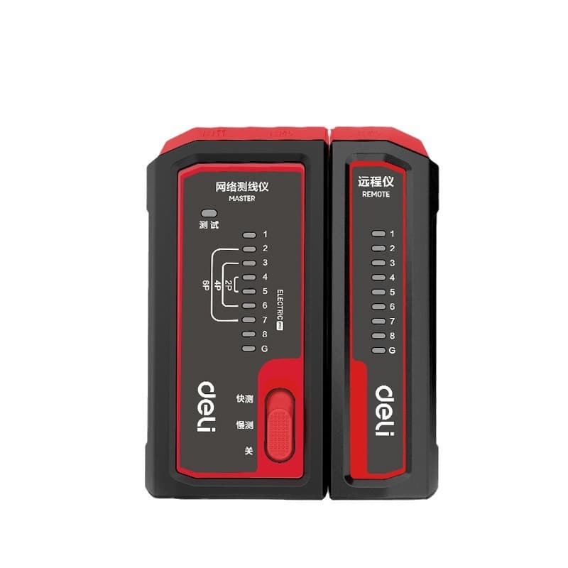 Deli DL8401 Network Cable Tester, High-Precision Wire Tester, Telephone Line Tracer, Cable Tester Wholesale