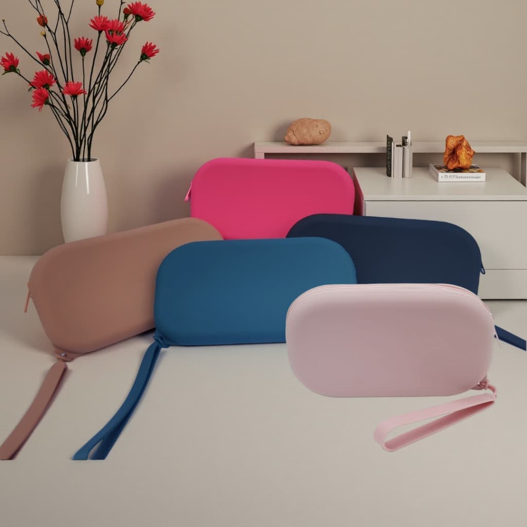 Cross-Border New Oval Coin Purse Phone Key Storage Bag Large Capacity Travel Makeup Bag Portable Clutch