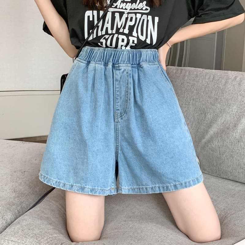 Plus Size Women's Jeans Shorts Extra Large Bell Bottoms 350kg Weight Capacity High Quality Cotton Material For Comfort Fit