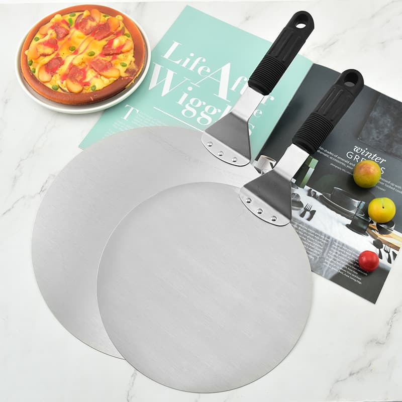 Amazon Stainless Steel Folding Pizza Peel - Round Cake Transfer Spatula for Baking
