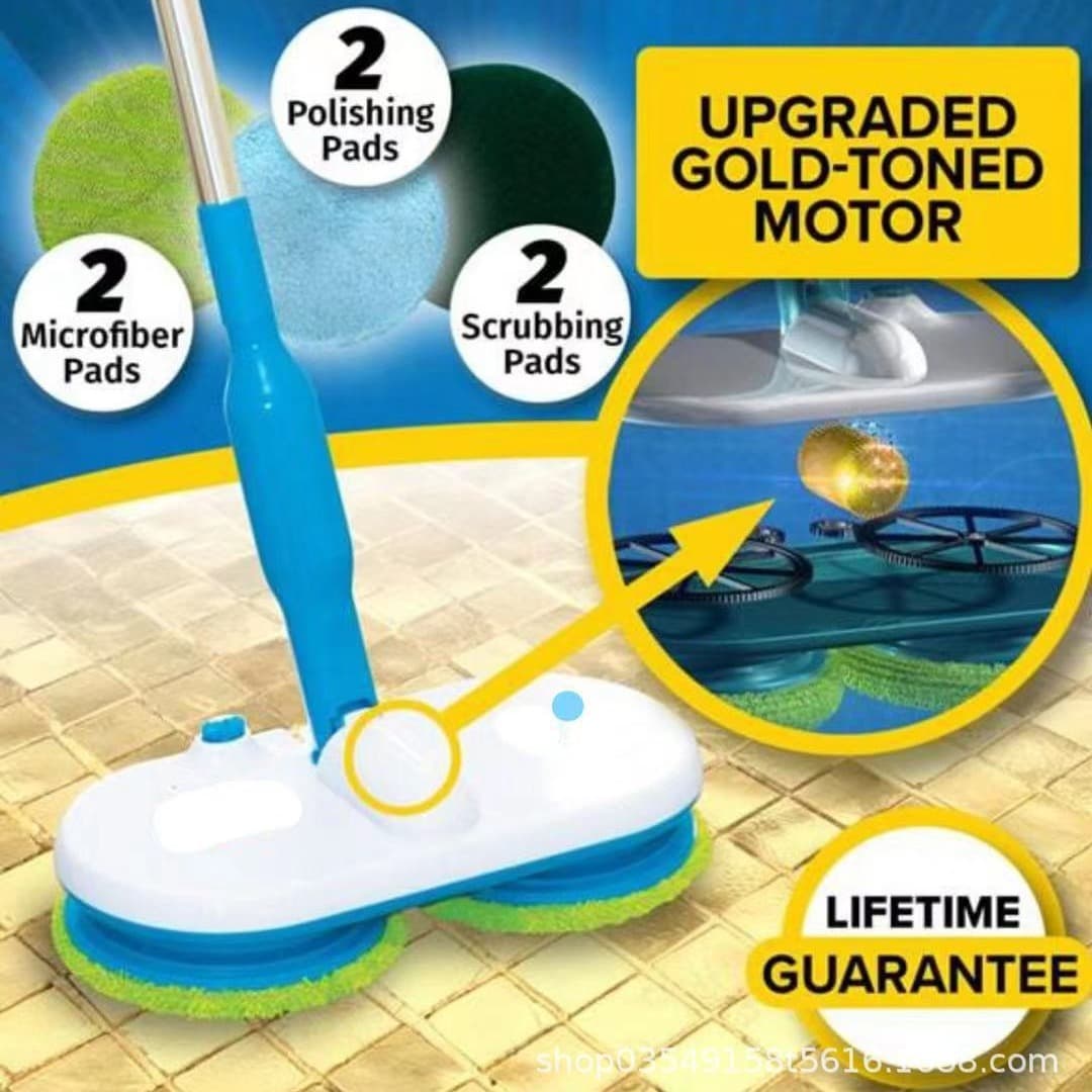 New Electric Wireless Electric Flat Mop, Hands-free Dry and Wet Dual-use Household All-in-One Cleaner