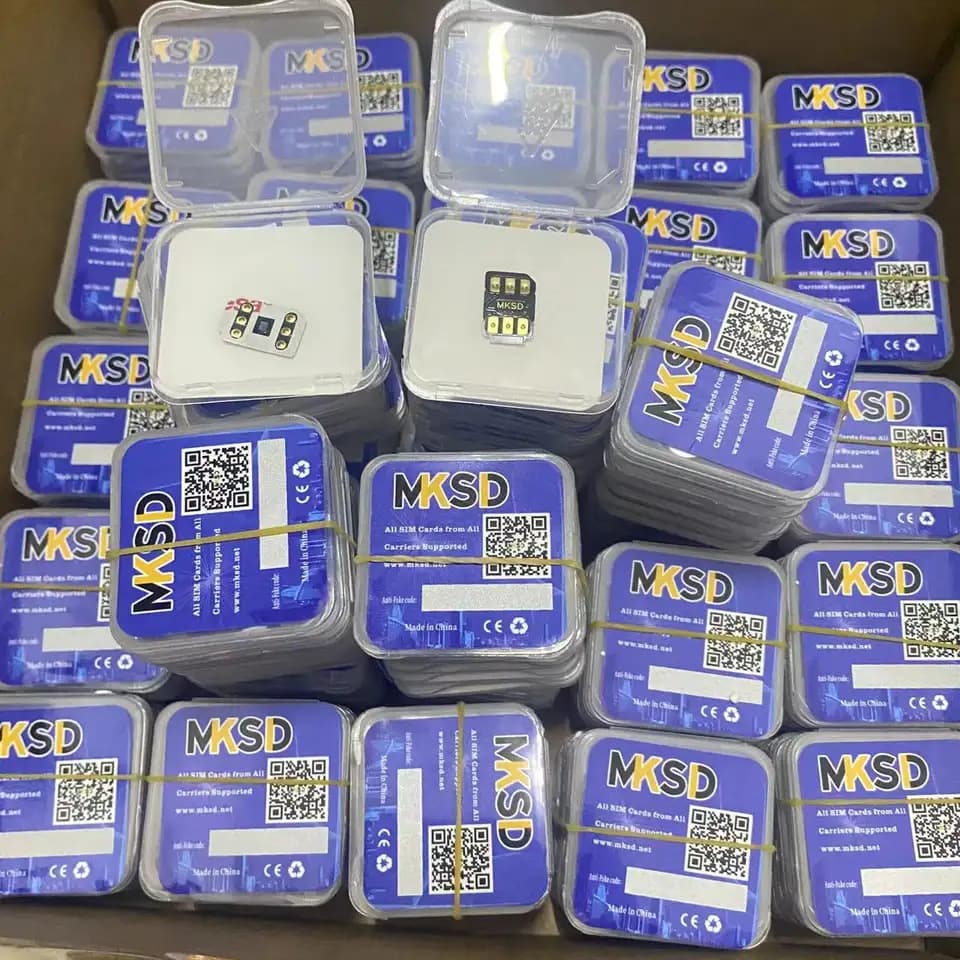 MKSD Unlocking Card for iPhone, Universal for Models 6-14PM, Compatible with US and Japanese Locked Versions