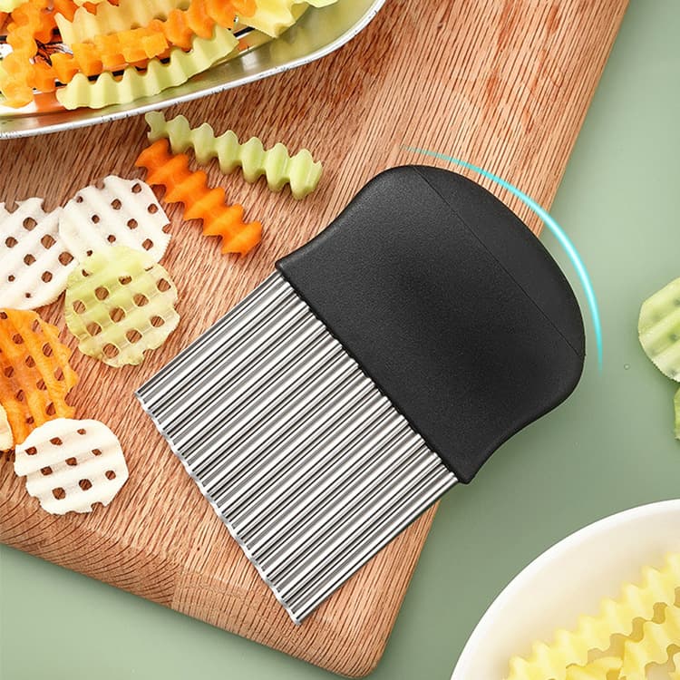 Spot stainless steel potato cutter, corrugated French fries cutter, potato slicer, fancy vegetable cutter, kitchen gadgets