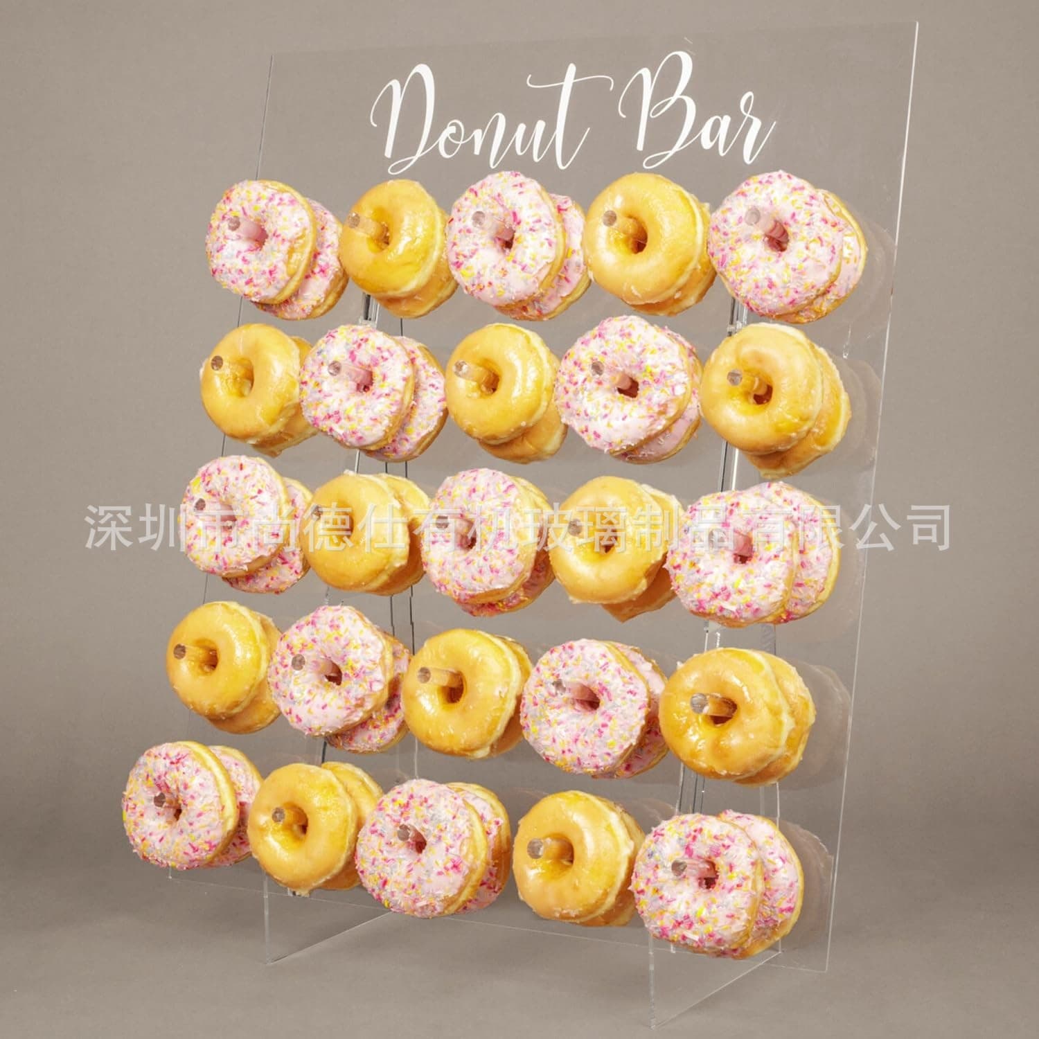 Producing Amazon Hot-selling Donut Wall Display Stand, Acrylic Donut Stand Holds 50 Supports