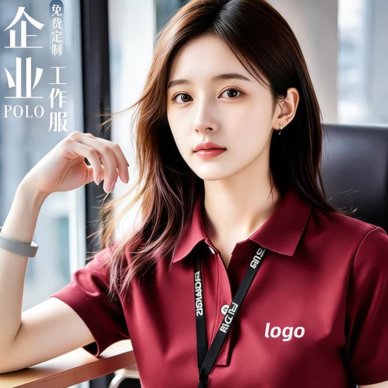 Work clothes custom lapel polo shirt T-shirt short-sleeved corporate advertising shirt team printed logo quick-drying summer work clothes