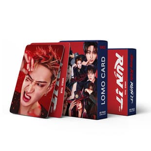 Cross-border Hot Sale In Stock 55 Sheets Stray Kids New Album RUN IT K-POP Star LOMO Collectible Cards