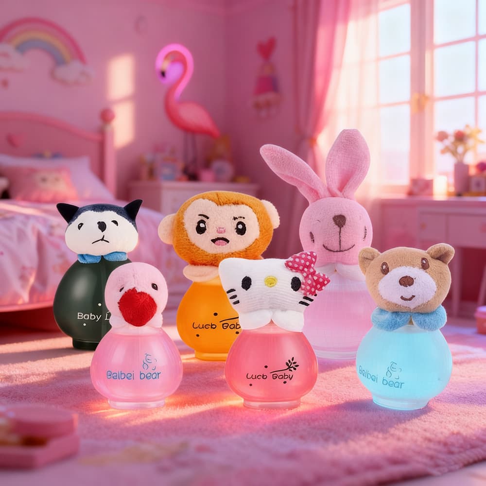 Cartoon Bear Rascal Rabbit Women's Perfume 50ml Long-lasting Fresh Fruity Floral Scent Student Girl Cute Pet Eau de Toilette