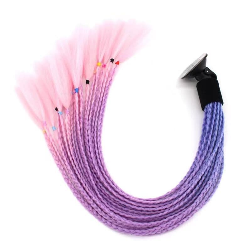 Cool Motorcycle Helmet Dreadlock Ponytail Unisex Rider Punk Hair Accessory Universal for Electric Bike Helmet