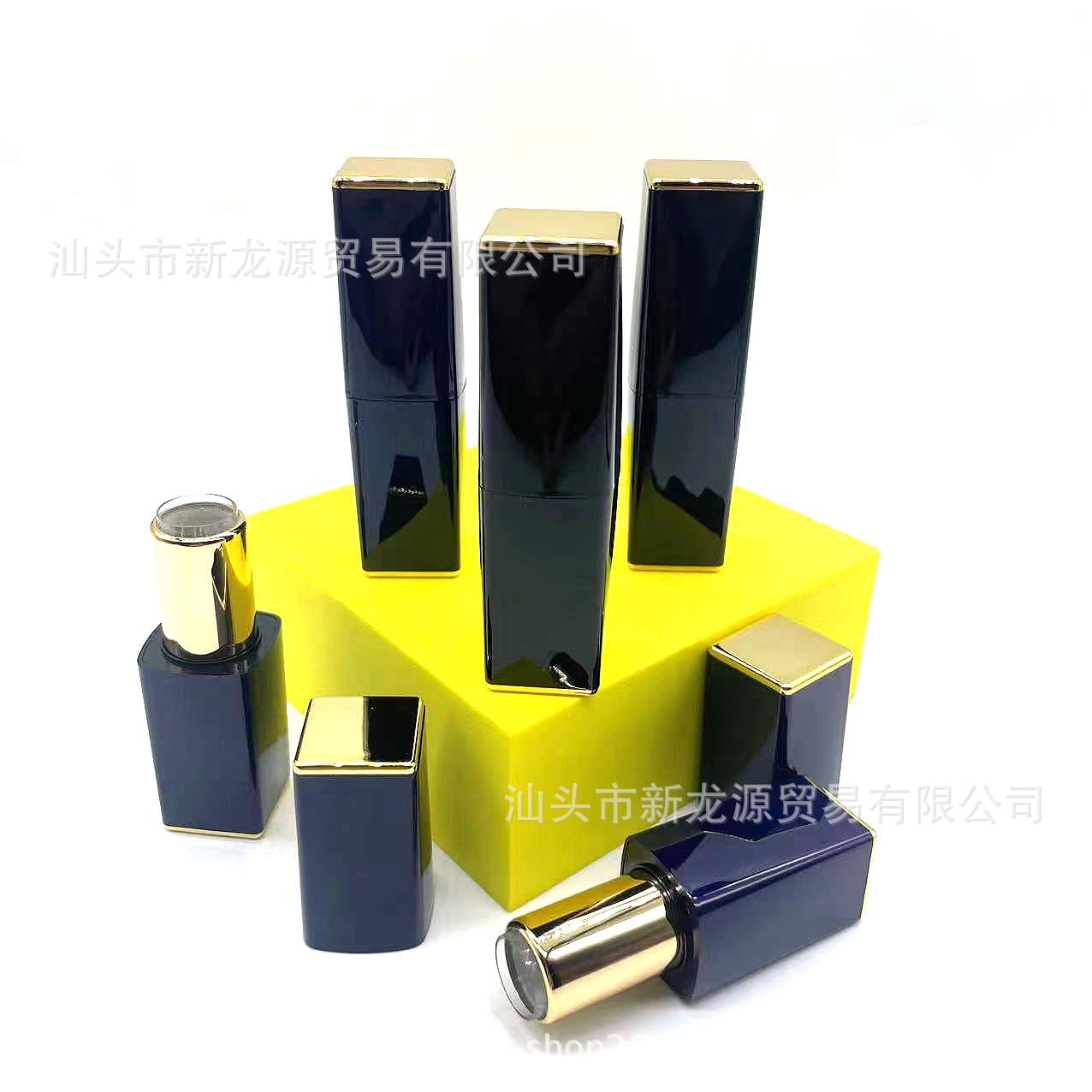 Stock magnetic luxury lip balm tubes, empty lipstick casing/outer shell packaging