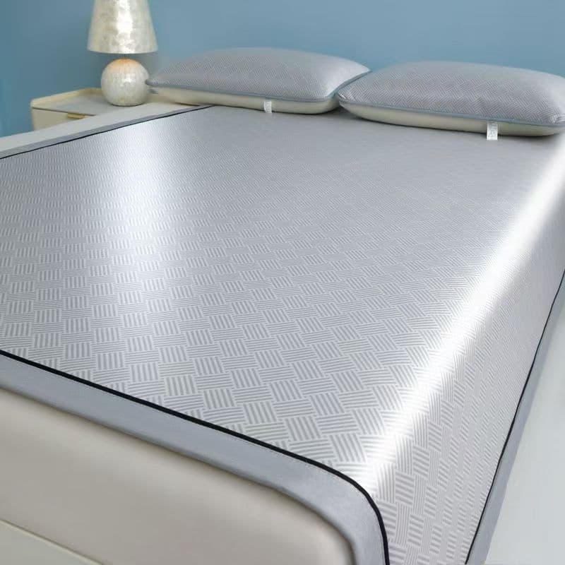 Summer A-Class Mother-Baby Grade Ice Silk Cooling Mat Three-Piece Set Foldable Thickened Student Dorm Air-conditioned Soft Mat Wholesale