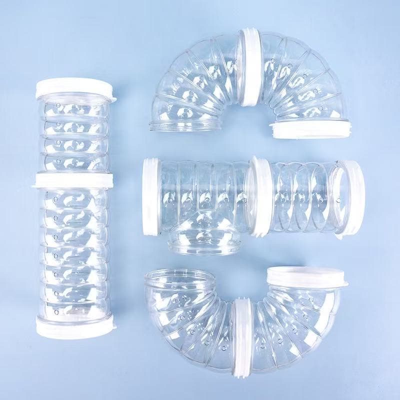 Factory Wholesale 6.5 Caliber Transparent Pipe Tunnel Toy for Hamsters and Golden Hamsters, Pet Toy Supplies for Landscaping Displays