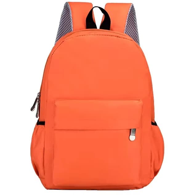 New Youth Backpack Unisex Fashion Simple School Backpack Zipper Closure Soft Computer Material Children