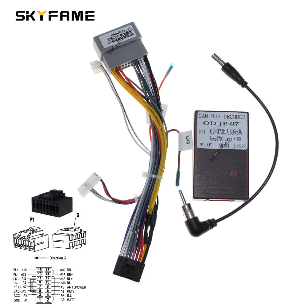 Compatible 05-07 Jeep Grand Cherokee Voyager Harness Kit