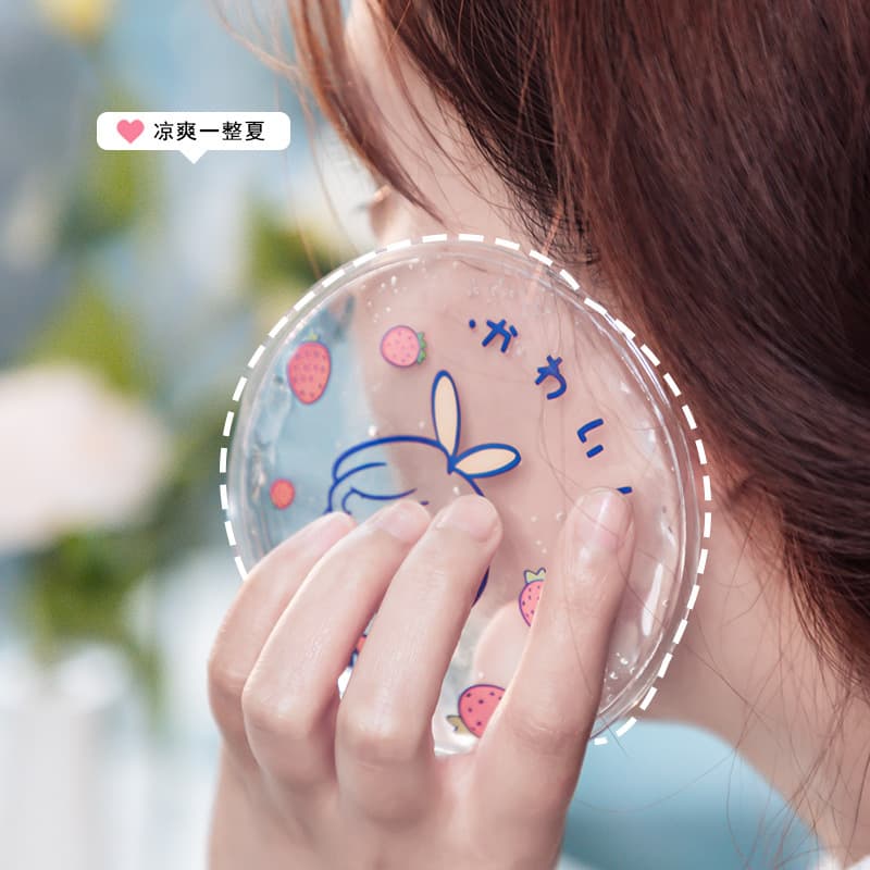 Summer cooling gel patches for student military training, heat relief headband gel ice packs, physical cooling for fever reduction.