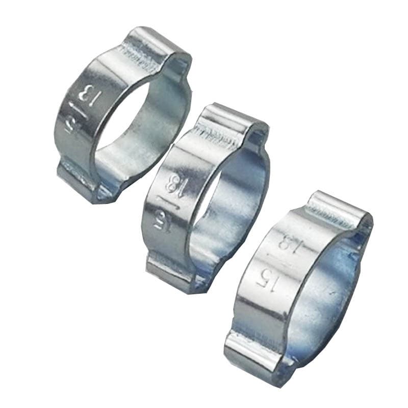 Wholesale cross-border hot-selling galvanized iron double-ear clamps, quick-install hose clamps, pipe clamps, direct from the manufacturer, nationwide shipping included.