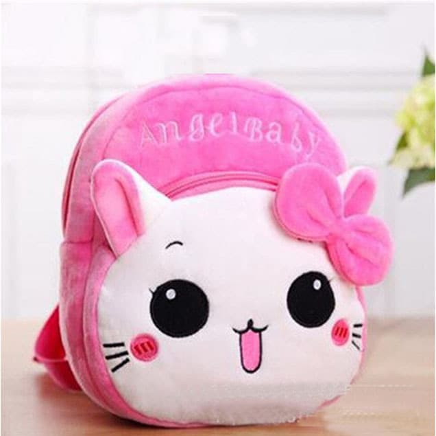 Lovely baby plush backpack for kindergarten early education, Korean character cartoon-themed small backpack.