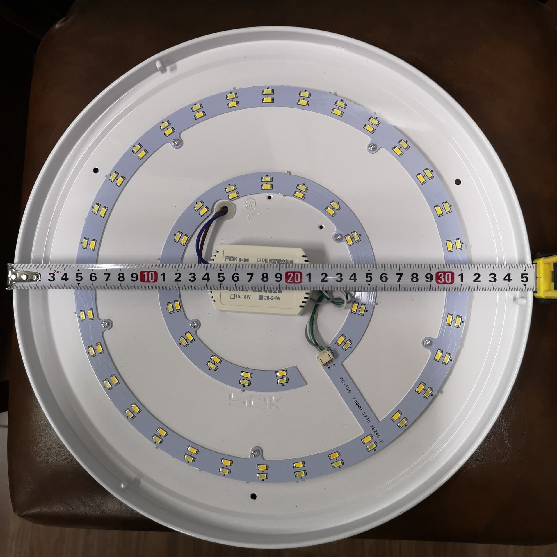 LED module ceiling light board light core, retrofit LED light patch panel 24W 36W, round light tube SMD light source