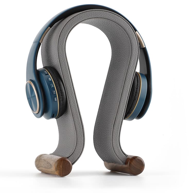 Alinear Bluetooth Headset Bracket Walnut U Headwear Leather Earphone Rack Display Rack Hanger Ornaments Decoration