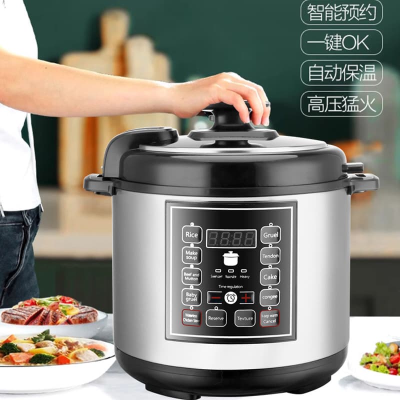 Cross-Border Multifunction 5L/6L Electric Rice Cooker, Home Electric Pressure Cooker with Smart Timer, Cooking and Soup Making, Factory Wholesale