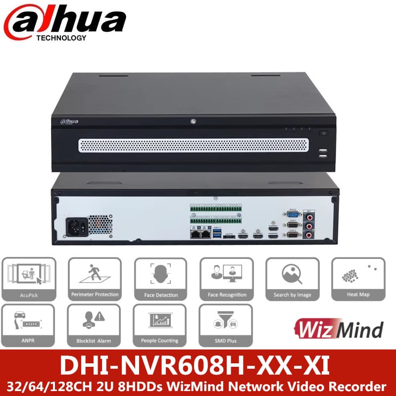 Dahua WizMind NVR Overseas Edition NVR608H-32-XI NVR608H-64/128-X